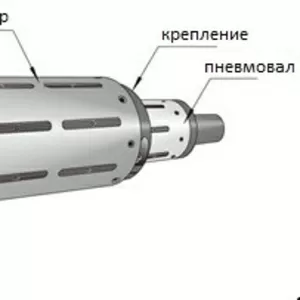 Пневмопереходник (адаптер) с 76 мм на 152 мм