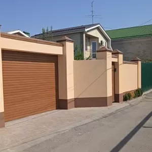 Отделка забора декоративной штукатуркой